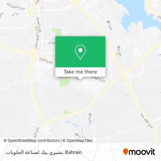 تشيري بيك لصناعة الحلويات map