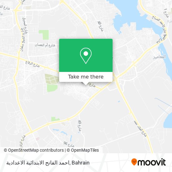 احمد الفاتح الابتدائية الاعدادية map