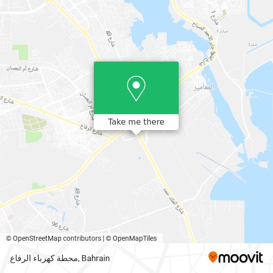 محطة كهرباء الرفاع map