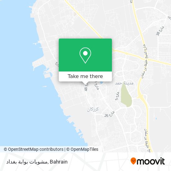 مشويات بوابة بغداد map