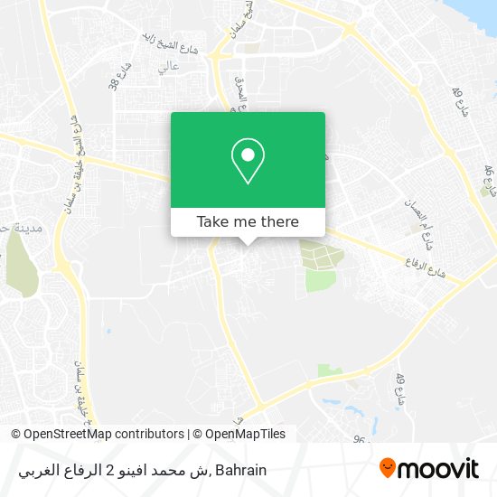 ش محمد افينو 2 الرفاع الغربي map