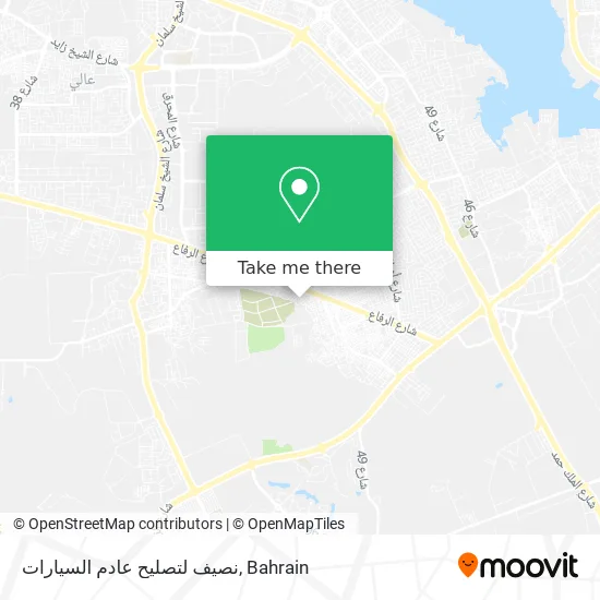 نصيف لتصليح عادم السيارات map