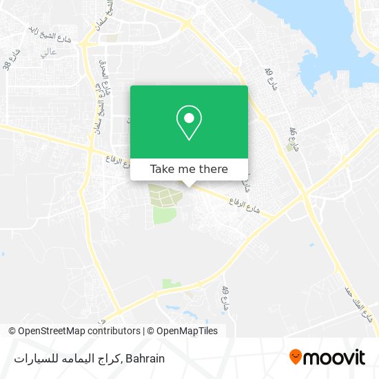 كراج اليمامه للسيارات map