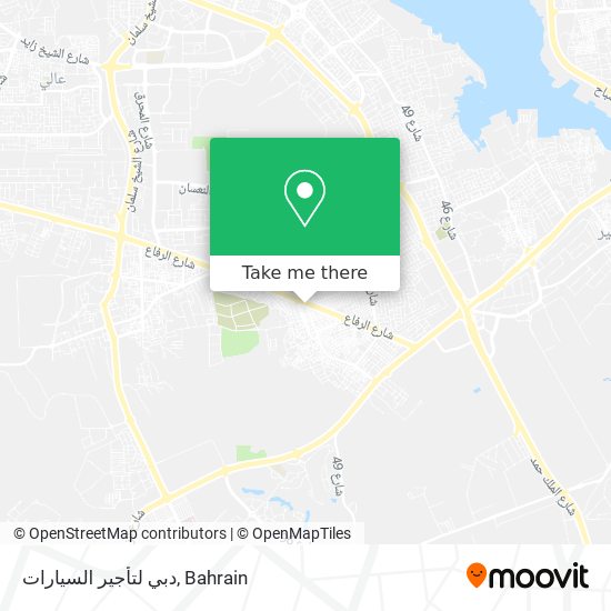 دبي لتأجير السيارات map