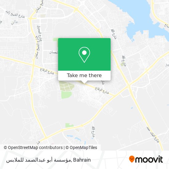 مؤسسة أبو عبدالصمد للملابس map