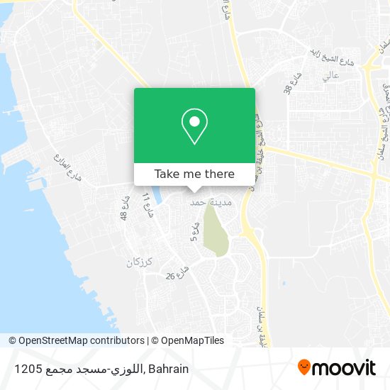 اللوزي-مسجد مجمع 1205 map