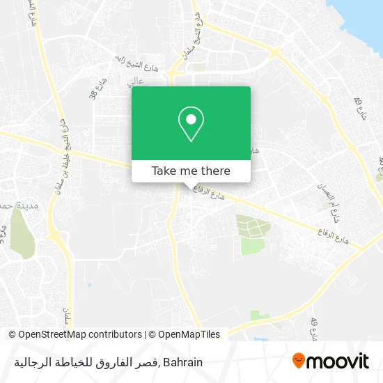 قصر الفاروق للخياطة الرجالية map