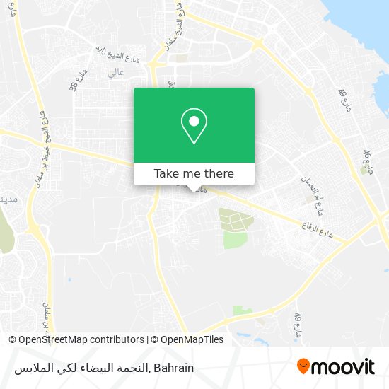 النجمة البيضاء لكي الملابس map