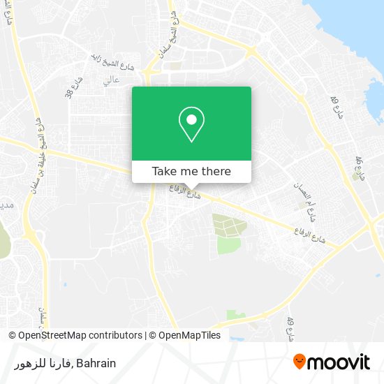 فارنا للزهور map