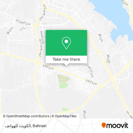 الكويت للهواتف map
