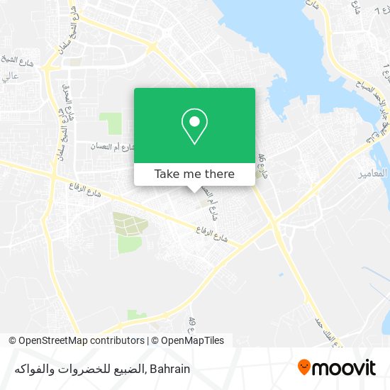 الضبيع للخضروات والفواكه map