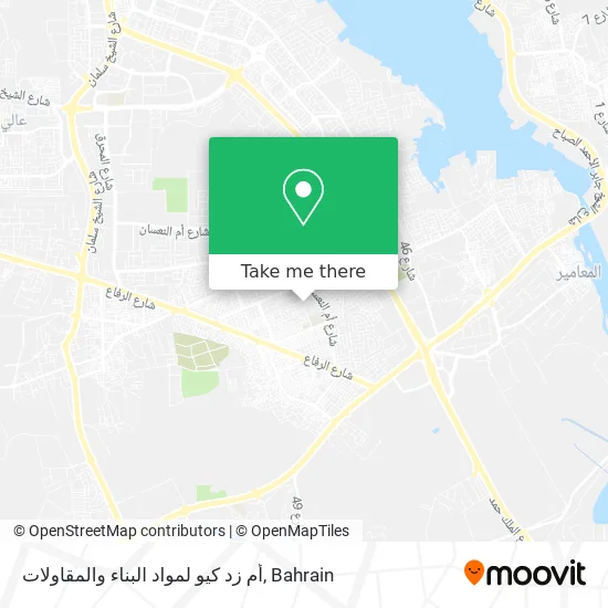 أم زد كيو لمواد البناء والمقاولات map