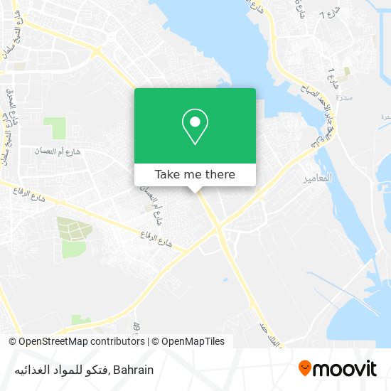 فتكو للمواد الغذائيه map