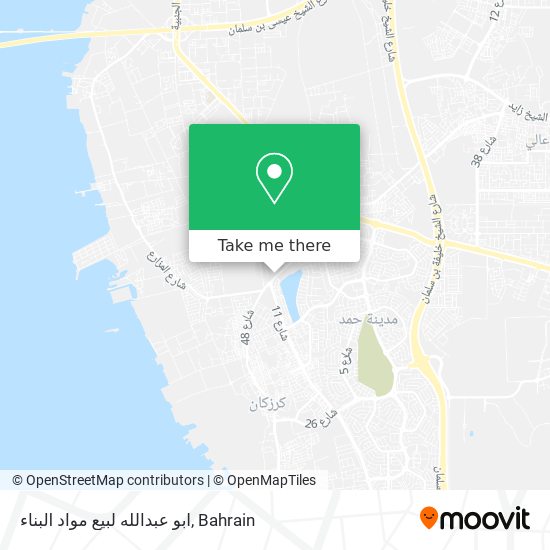 ابو عبدالله لبيع مواد البناء map
