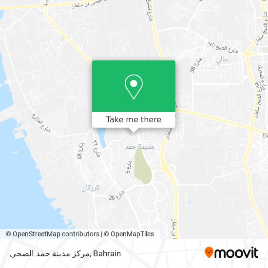 مركز مدينة حمد الصحي map