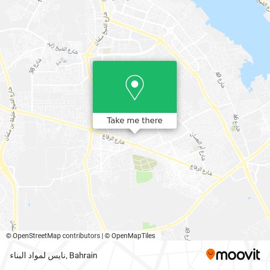 نايس لمواد البناء map