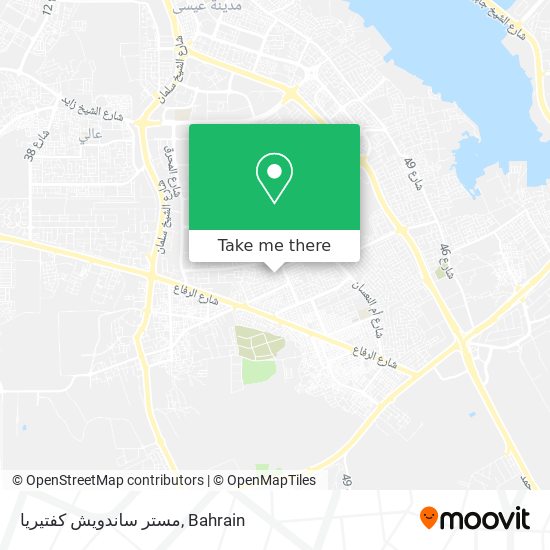 مستر ساندويش كفتيريا map