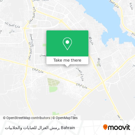 رمش الغزال للعبايات والجلابيات map