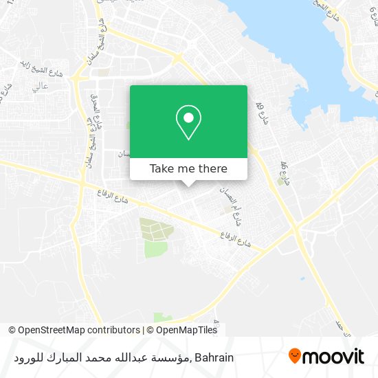 مؤسسة عبدالله محمد المبارك للورود map