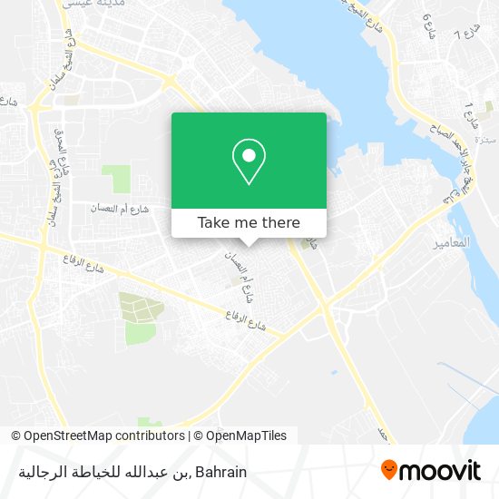 بن عبدالله للخياطة الرجالية map
