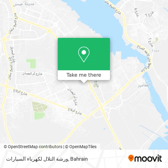 ورشة التلال لكهرباء السيارات map