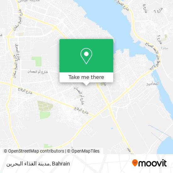 مدينة الغذاء البحرين map