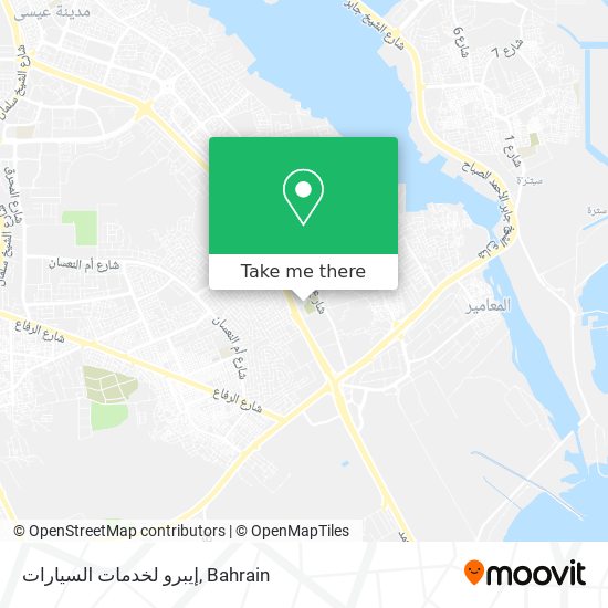 إيبرو لخدمات السيارات map