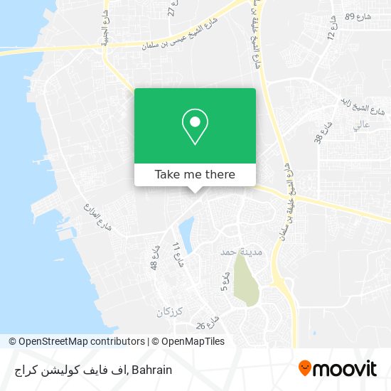 اف فايف كوليشن كراج map