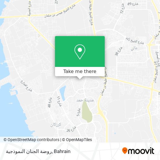 روضة الجنان النموذجية map