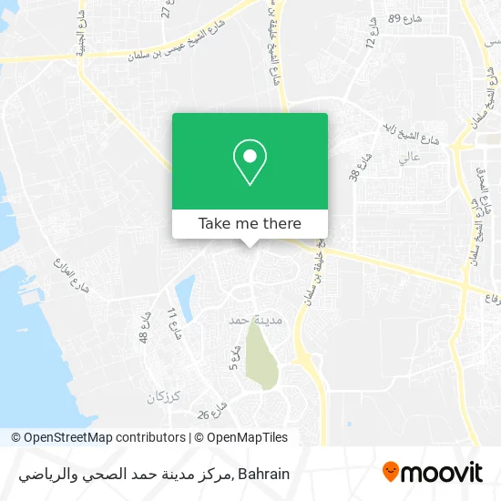 مركز مدينة حمد الصحي والرياضي map