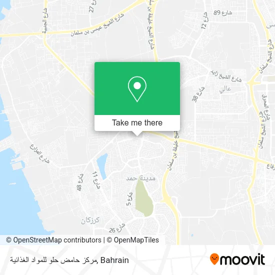 مركز حامض حلو للمواد الغذائية map