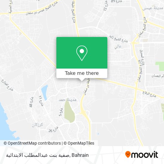 صفية بنت عبدالمطلب الابتدائية map