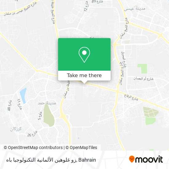 زو غلوهين الألمانية التكنولوجيا باه map