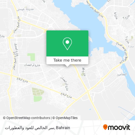 سر الخالص للعود والعطورات map