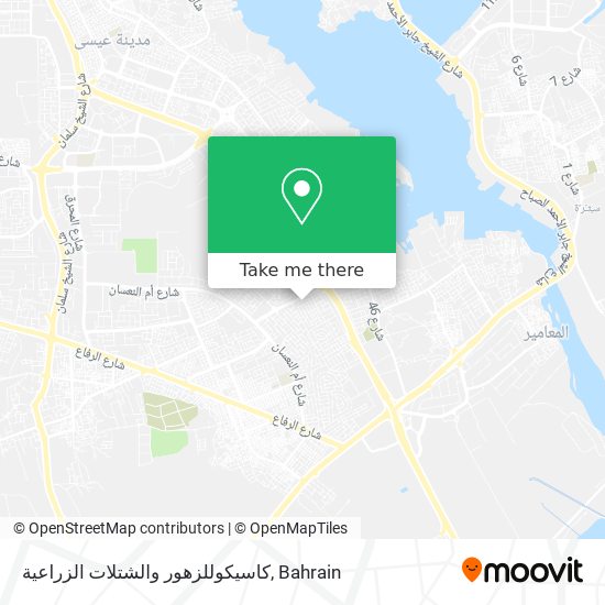 كاسيكوللزهور والشتلات الزراعية map