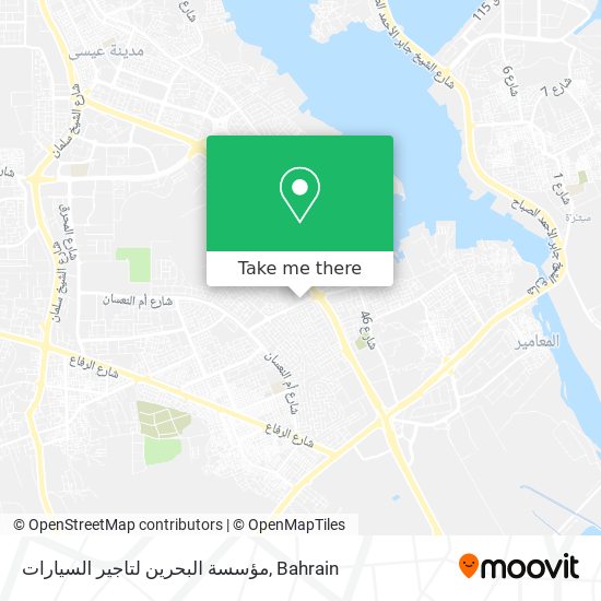 مؤسسة البحرين لتاجير السيارات map