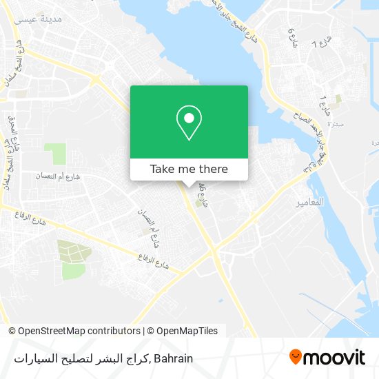 كراج البشر لتصليح السيارات map