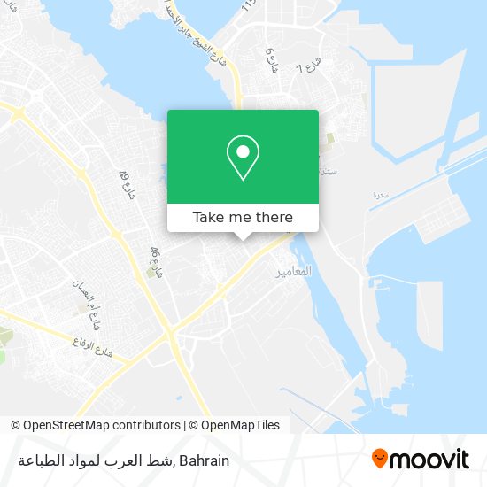 شط العرب لمواد الطباعة map