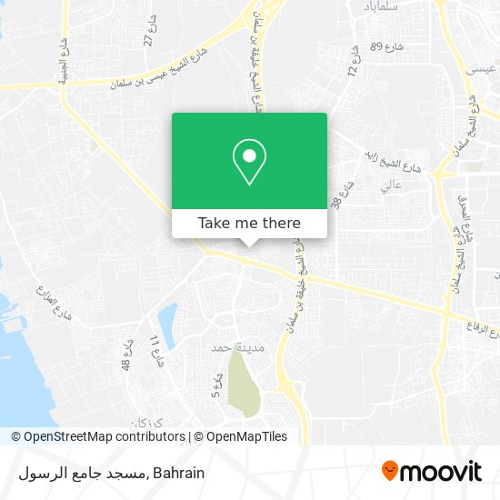 مسجد جامع الرسول map