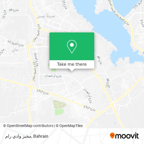 مخبز وادي رام map