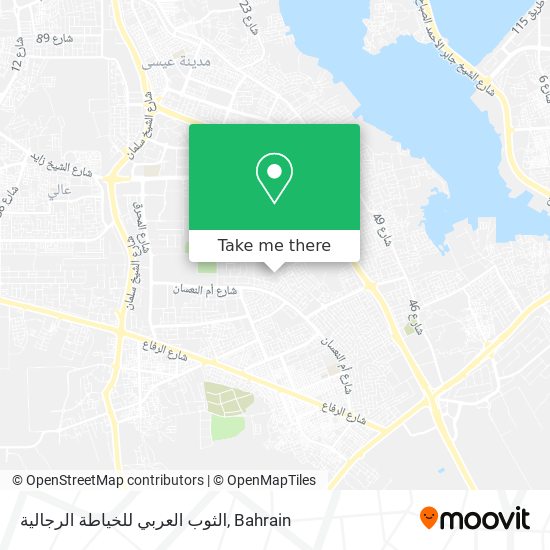 الثوب العربي للخياطة الرجالية map