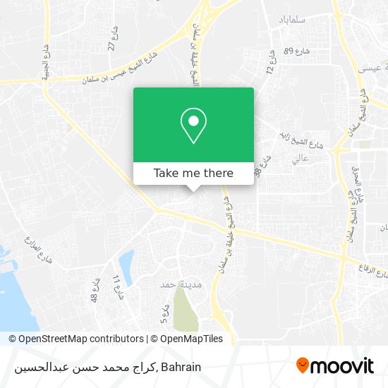 كراج محمد حسن عبدالحسين map