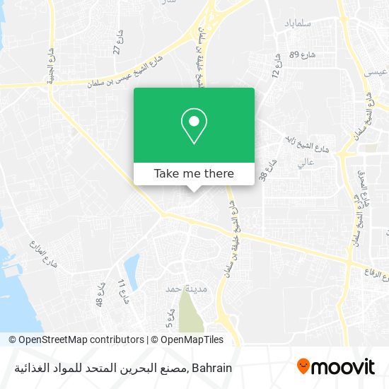 مصنع البحرين المتحد للمواد الغذائية map