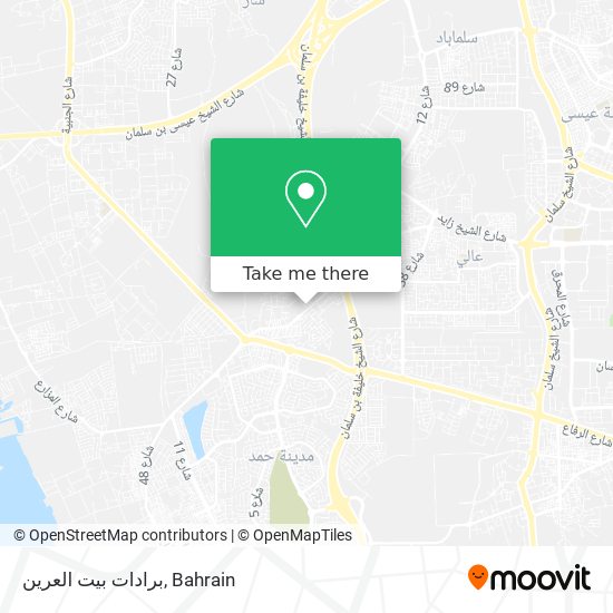 برادات بيت العرين map