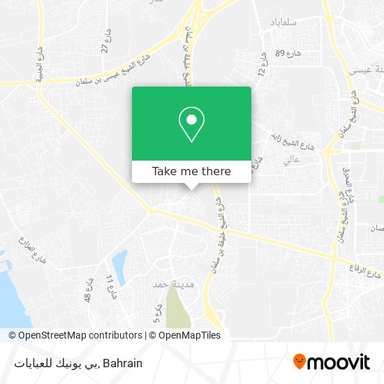 بي يونيك للعبايات map