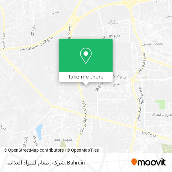 شركة إطعام للمواد الغذائية map