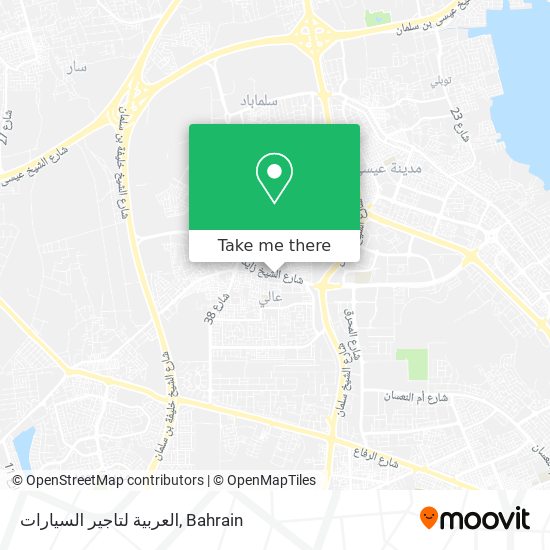 العربية لتاجير السيارات map