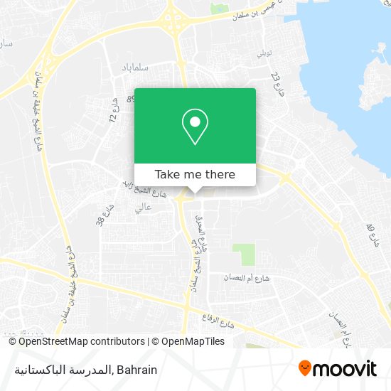 المدرسة الباكستانية map