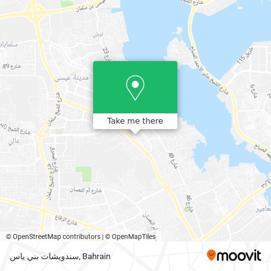 سندويشات بني ياس map