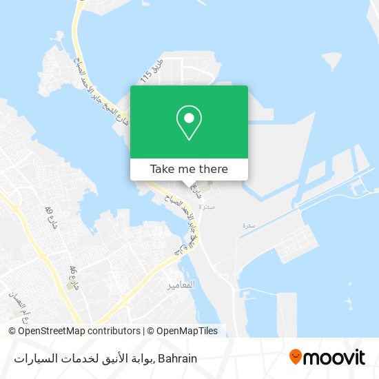 بوابة الأنيق لخدمات السيارات map